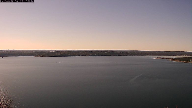 Lake Travis webcam, December 17, 2015 2:30 PM CT