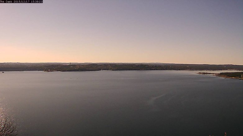 Lake Travis webcam, December 17, 2015 2:45 PM CT