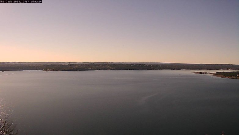 Lake Travis webcam, December 17, 2015 2:50 PM CT