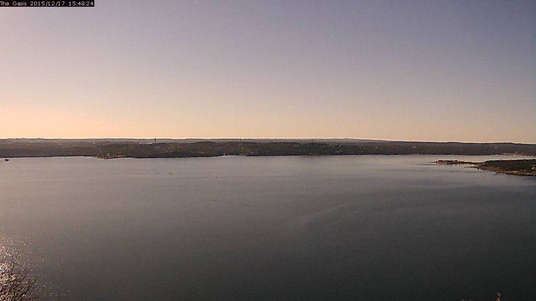 Lake Travis webcam, December 17, 2015 2:55 PM CT