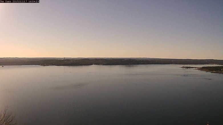Lake Travis webcam, December 17, 2015 3:10 PM CT