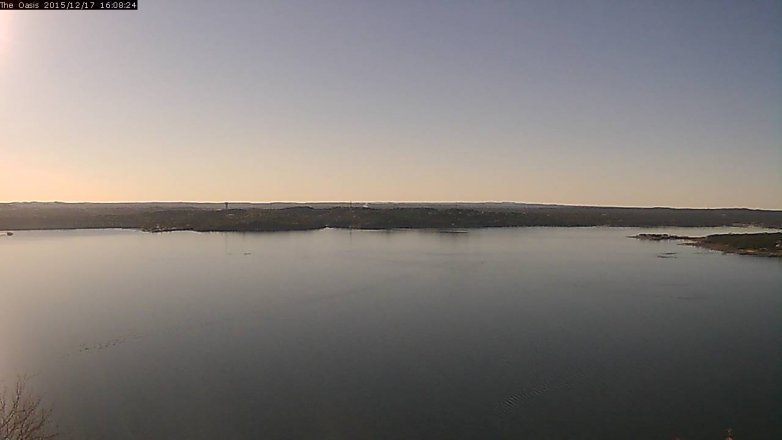 Lake Travis webcam, December 17, 2015 3:15 PM CT