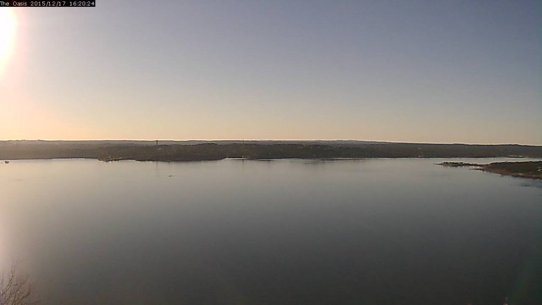 Lake Travis webcam, December 17, 2015 3:25 PM CT