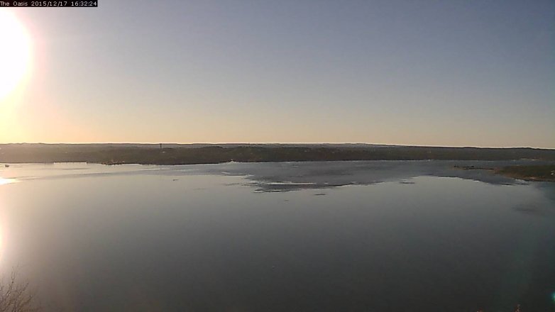 Lake Travis webcam, December 17, 2015 3:40 PM CT