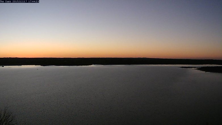 Lake Travis webcam, December 17, 2015 4:50 PM CT