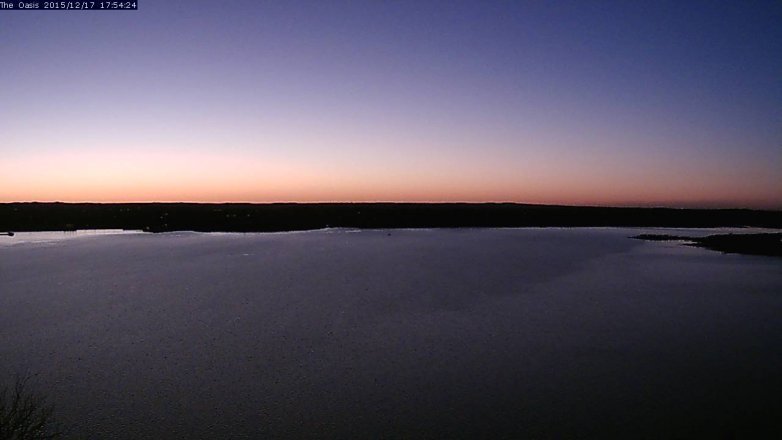Lake Travis webcam, December 17, 2015 5:00 PM CT