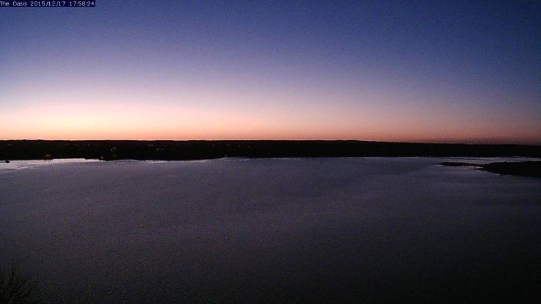 Lake Travis webcam, December 17, 2015 5:05 PM CT