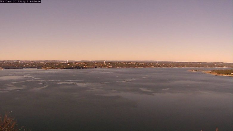 Lake Travis webcam, December 18, 2015 10:00 AM CT