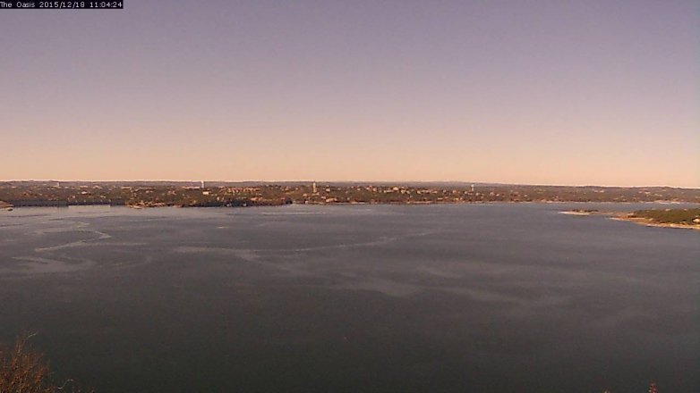 Lake Travis webcam, December 18, 2015 10:10 AM CT