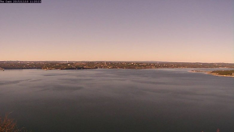 Lake Travis webcam, December 18, 2015 10:25 AM CT