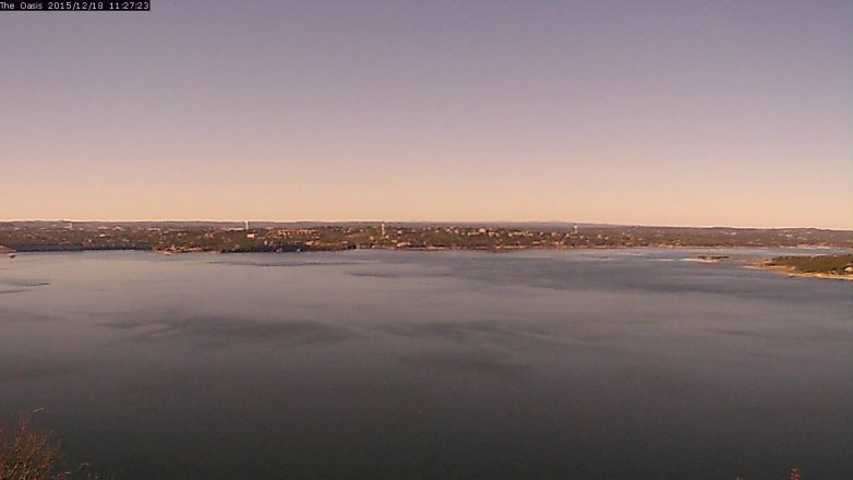 Lake Travis webcam, December 18, 2015 10:35 AM CT