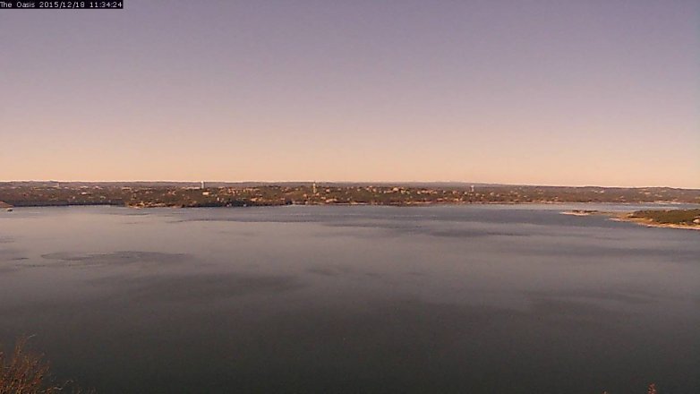 Lake Travis webcam, December 18, 2015 10:40 AM CT