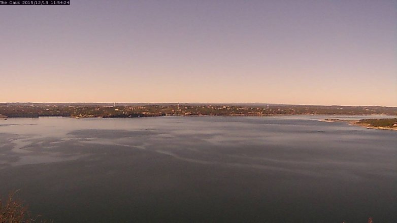 Lake Travis webcam, December 18, 2015 11:00 AM CT