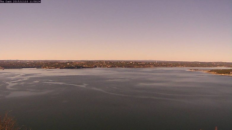 Lake Travis webcam, December 18, 2015 11:05 AM CT