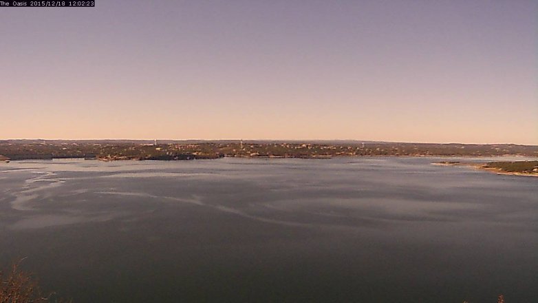 Lake Travis webcam, December 18, 2015 11:10 AM CT