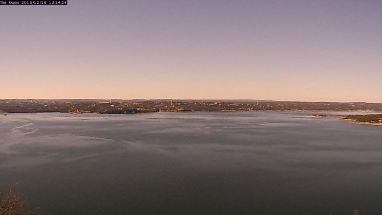 Lake Travis webcam, December 18, 2015 11:20 AM CT