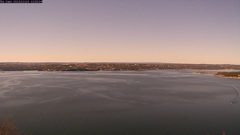 Lake Travis webcam, December 18, 2015 11:25 AM CT