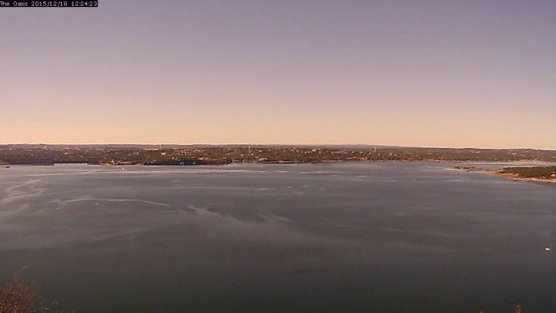 Lake Travis webcam, December 18, 2015 11:30 AM CT