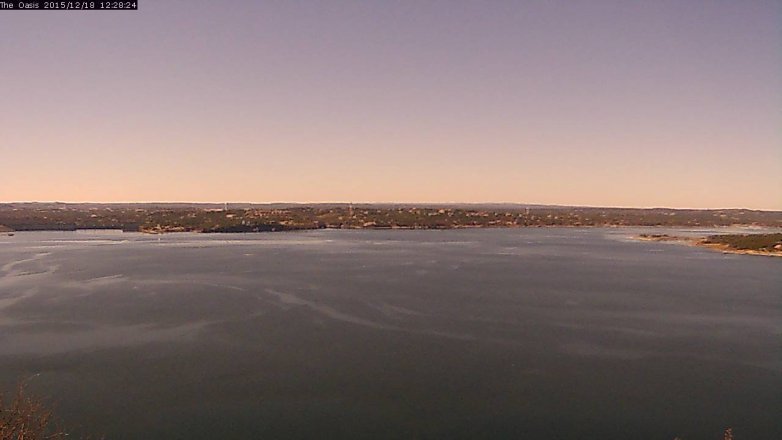 Lake Travis webcam, December 18, 2015 11:35 AM CT