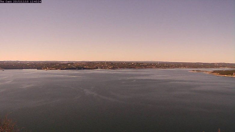 Lake Travis webcam, December 18, 2015 11:45 AM CT