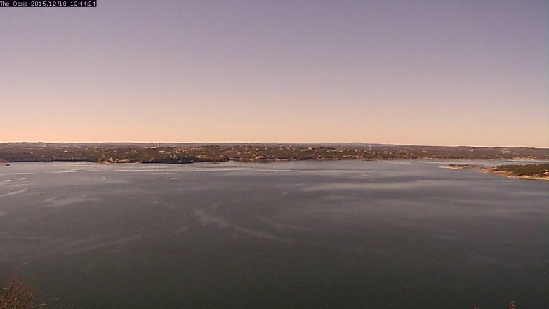 Lake Travis webcam, December 18, 2015 11:50 AM CT