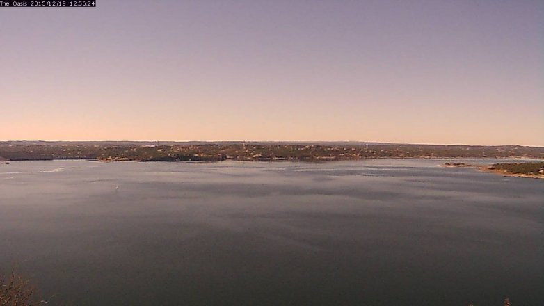 Lake Travis webcam, December 18, 2015 12:00 PM CT