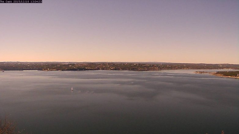 Lake Travis webcam, December 18, 2015 12:10 PM CT