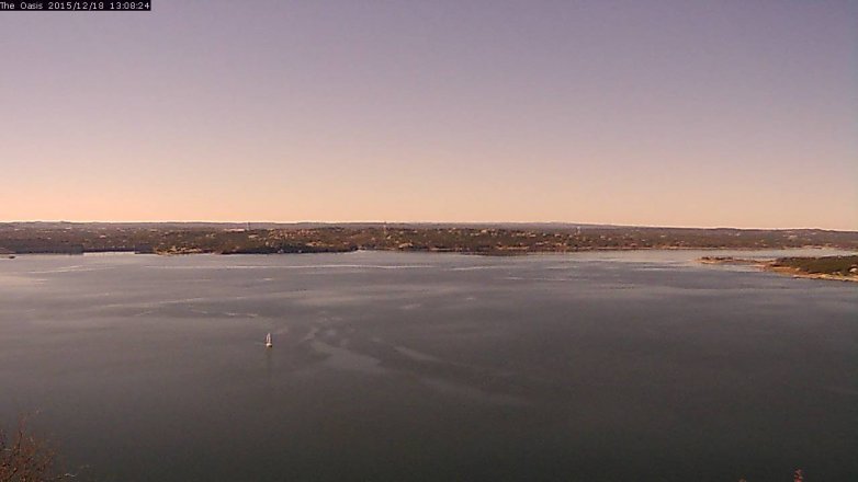 Lake Travis webcam, December 18, 2015 12:15 PM CT