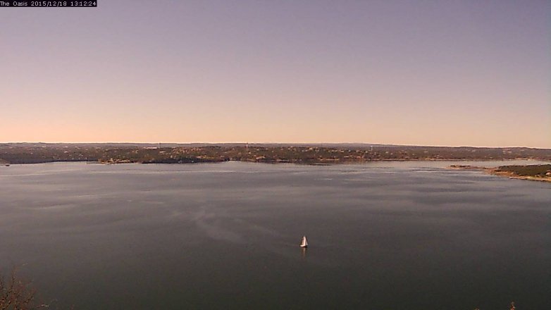 Lake Travis webcam, December 18, 2015 12:20 PM CT