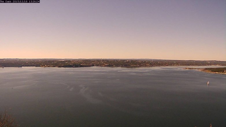 Lake Travis webcam, December 18, 2015 12:30 PM CT