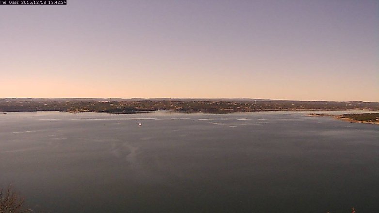 Lake Travis webcam, December 18, 2015 12:50 PM CT