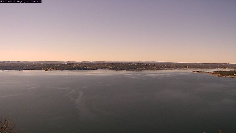 Lake Travis webcam, December 18, 2015 1:00 PM CT
