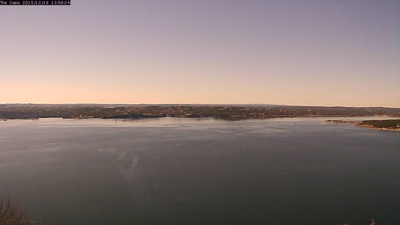 Lake Travis webcam, December 18, 2015 1:05 PM CT