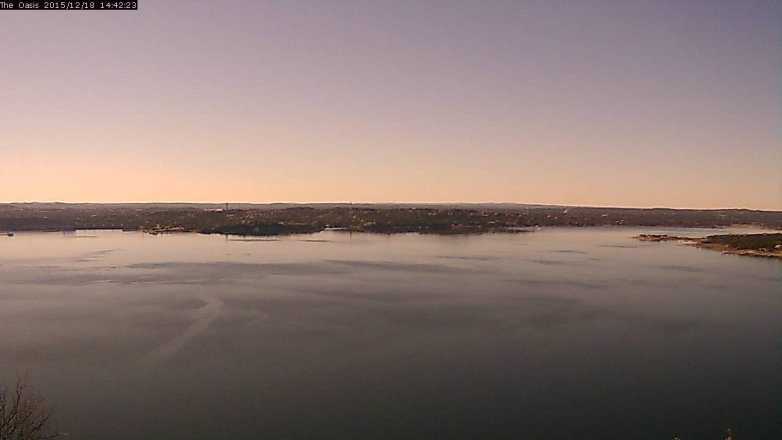 Lake Travis webcam, December 18, 2015 1:50 PM CT