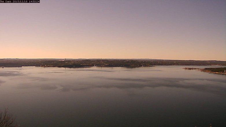 Lake Travis webcam, December 18, 2015 2:00 PM CT