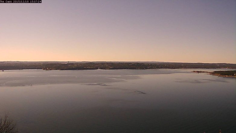 Lake Travis webcam, December 18, 2015 2:15 PM CT