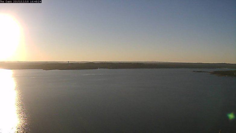 Lake Travis webcam, December 18, 2015 3:55 PM CT