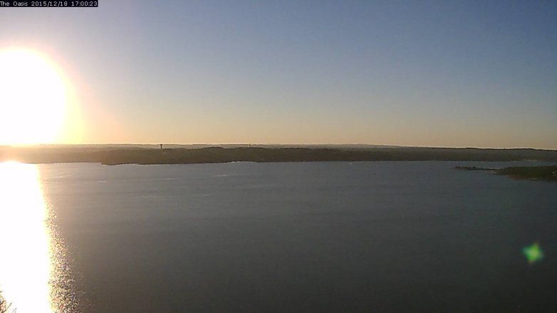 Lake Travis webcam, December 18, 2015 4:05 PM CT