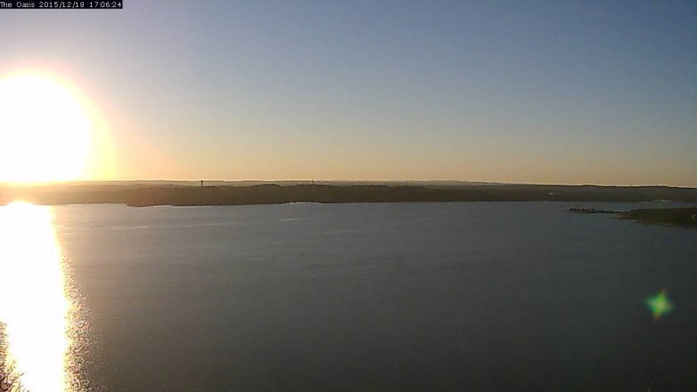 Lake Travis webcam, December 18, 2015 4:10 PM CT