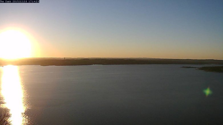 Lake Travis webcam, December 18, 2015 4:20 PM CT