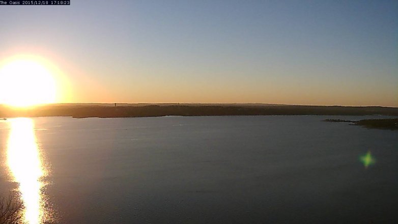 Lake Travis webcam, December 18, 2015 4:25 PM CT