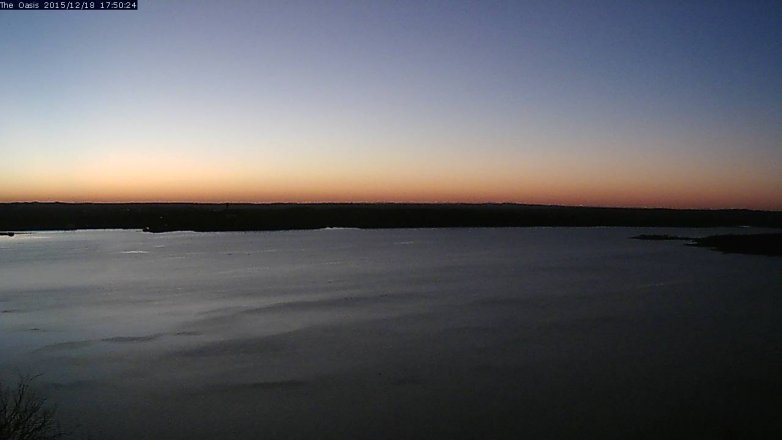 Lake Travis webcam, December 18, 2015 5:00 PM CT