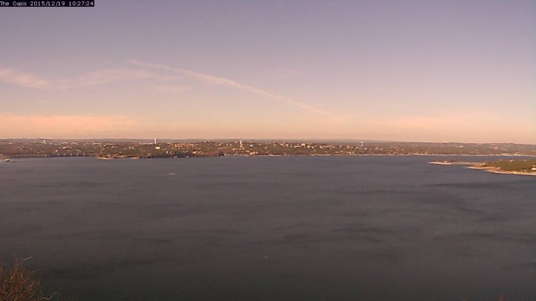 Lake Travis webcam, December 19, 2015 9:35 AM CT