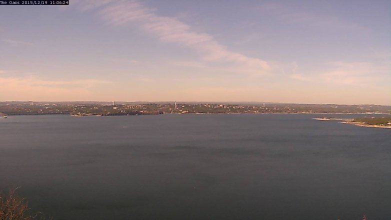 Lake Travis webcam, December 19, 2015 10:10 AM CT