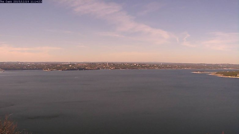 Lake Travis webcam, December 19, 2015 10:20 AM CT