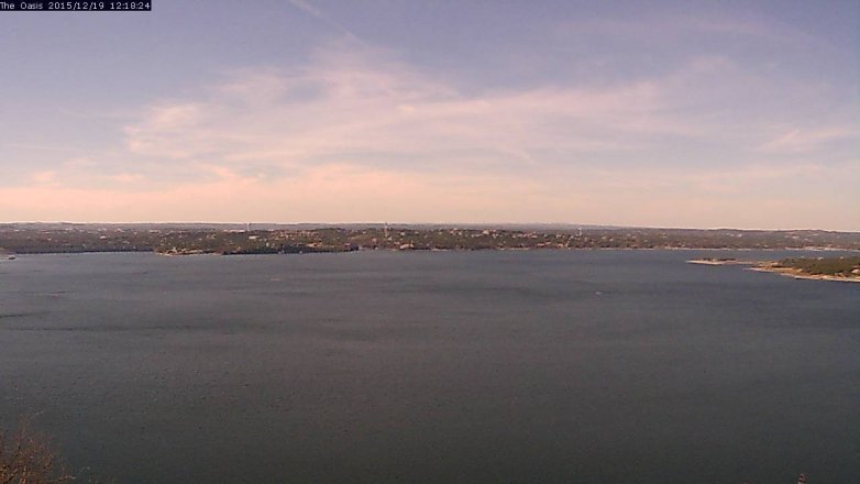 Lake Travis webcam, December 19, 2015 11:25 AM CT