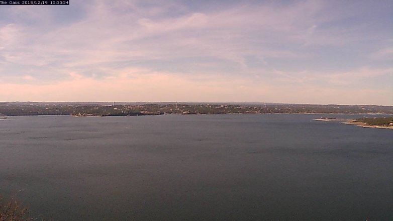 Lake Travis webcam, December 19, 2015 11:35 AM CT