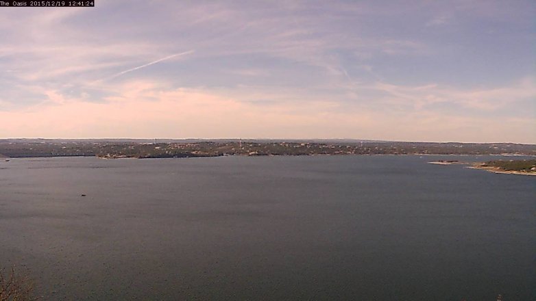 Lake Travis webcam, December 19, 2015 11:50 AM CT