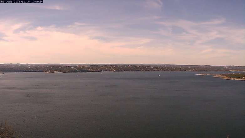 Lake Travis webcam, December 19, 2015 12:05 PM CT
