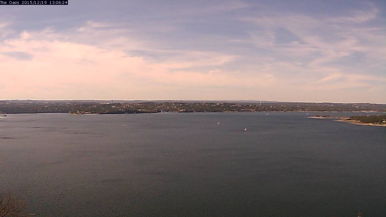 Lake Travis webcam, December 19, 2015 12:10 PM CT